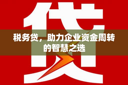 达茂旗税务贷，助力企业资金周转的智慧之选