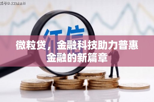 达茂旗微粒贷，金融科技助力普惠金融的新篇章