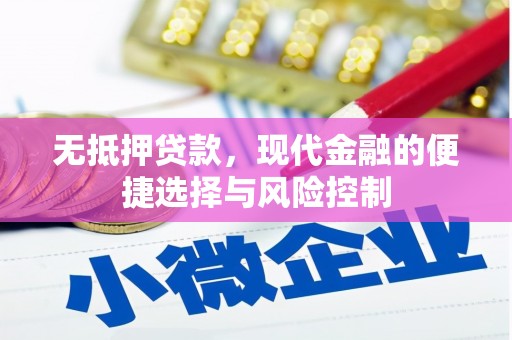 达茂旗无抵押贷款，现代金融的便捷选择与风险控制