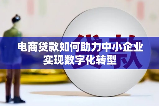 达茂旗电商贷款如何助力中小企业实现数字化转型