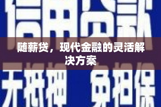 达茂旗随薪贷，现代金融的灵活解决方案