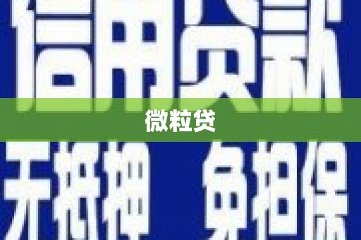 达茂旗微粒贷