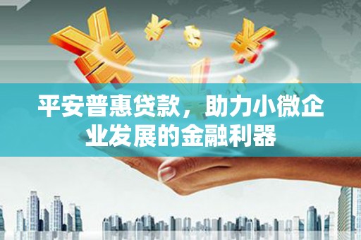 达茂旗平安普惠贷款，助力小微企业发展的金融利器