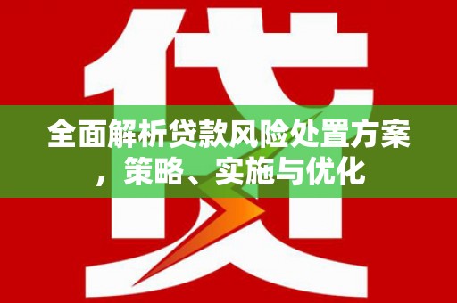 达茂旗全面解析贷款风险处置方案，策略、实施与优化