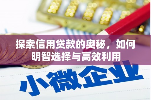 达茂旗探索信用贷款的奥秘，如何明智选择与高效利用